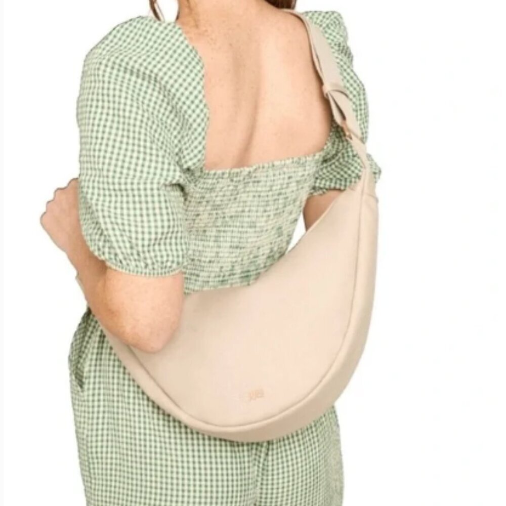 July Everyday Canvas Crescent Bag